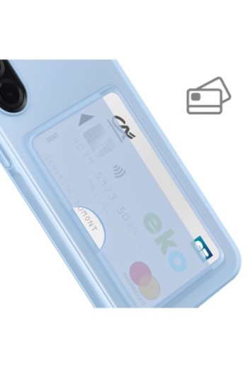 Custodia Porta Carte Originale Samsung Galaxy A36 - Slot Carte Blu