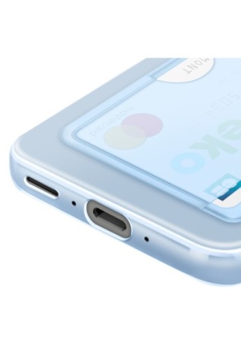 Custodia Porta Carte Originale Samsung Galaxy A36 - Slot Carte Blu