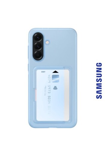 Custodia Porta-Carte Originale Samsung Card Slot Blu per Galaxy A56