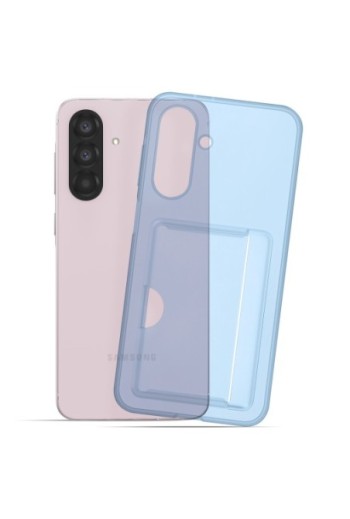 Custodia Porta-Carte Originale Samsung Card Slot Blu per Galaxy A56