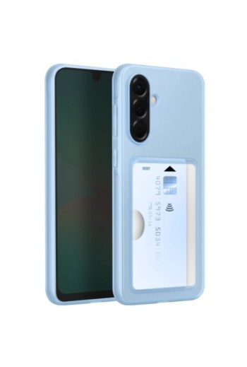 Custodia Porta-Carte Originale Samsung Card Slot Blu per Galaxy A56