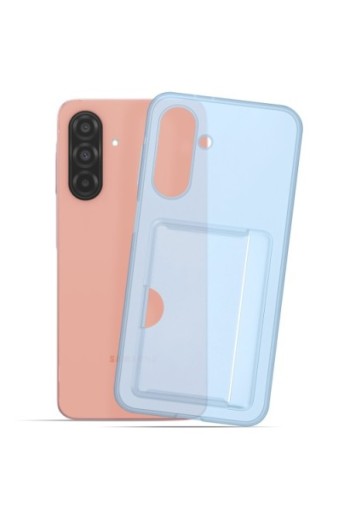 Custodia Porta-Carte Originale Samsung Card Slot Blu per Galaxy A26