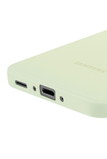 Cover Soft Touch Originale Samsung Silicone Verde Chiaro per Galaxy A36