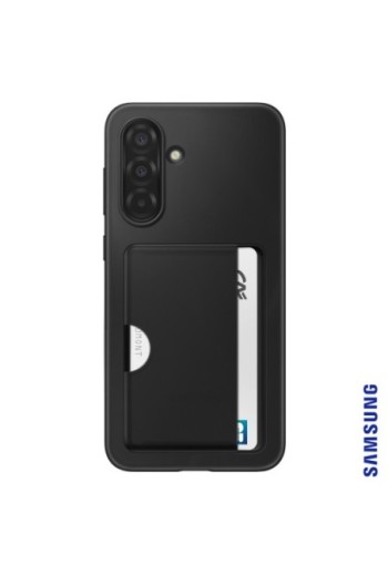 Cover Porta Carte Originale Samsung Card Slot Nera per Galaxy A36