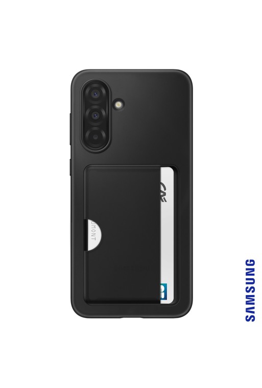 Cover Porta Carte Originale Samsung Card Slot Nera per Galaxy A36