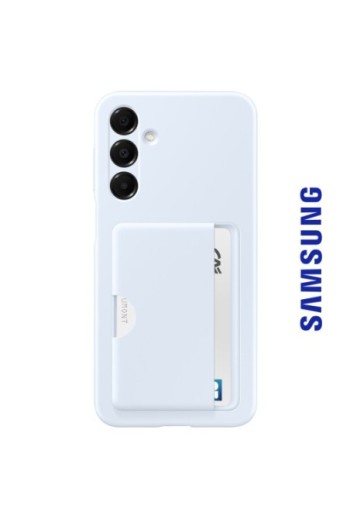 Custodia Originale Samsung Card Slot con Supporto per carte Blu Chiaro per Galaxy A16
