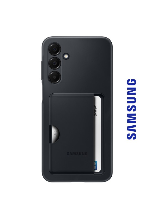 Custodia Originale Samsung Card Slot con Supporto per carte Nera per Galaxy A16