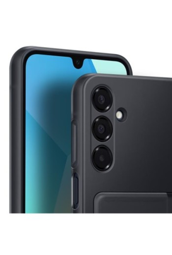 Custodia Originale Samsung Card Slot con Supporto per carte Nera per Galaxy A16