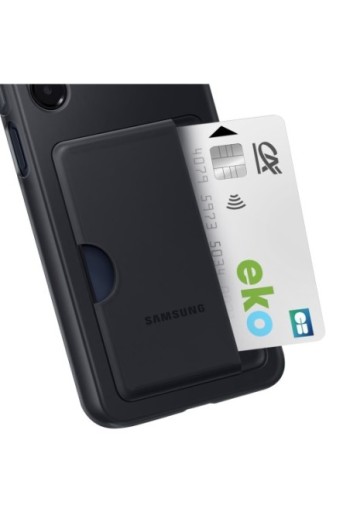 Custodia Originale Samsung Card Slot con Supporto per carte Nera per Galaxy A16