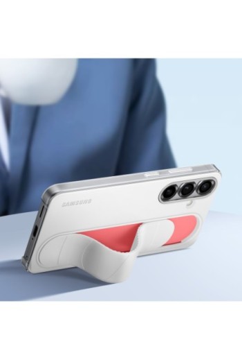 Cover Samsung Galaxy S25 con maniglia sostegno Bianco Samsung