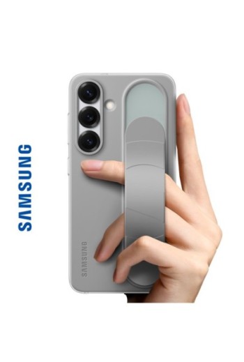 Cover Samsung Galaxy S25 con maniglia sostegno Grigio chiaro Samsung