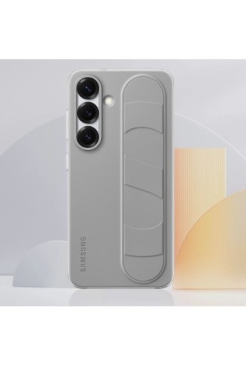 Cover Samsung Galaxy S25 con maniglia sostegno Grigio chiaro Samsung