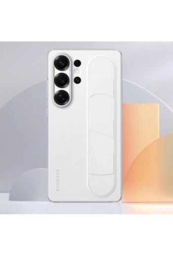 Cover Samsung Galaxy S25 Ultra con maniglia sostegno Bianco Samsung