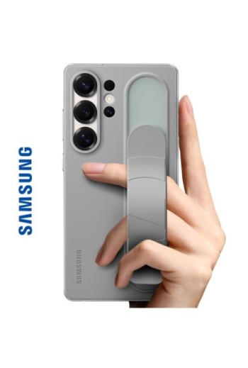 Cover Samsung Galaxy S25 Ultra con maniglia sostegno Grigio Samsung