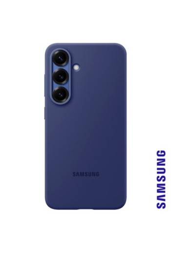 Cover Samsung Galaxy S25 Plus Silicone Soft Touch Blu Scuro Samsung