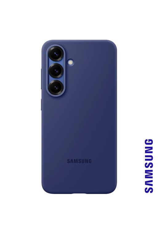 Cover Samsung Galaxy S25 Plus Silicone Soft Touch Blu Scuro Samsung