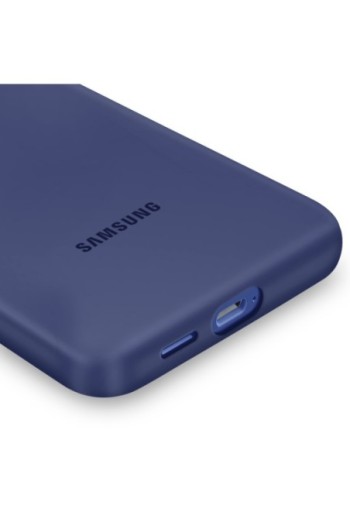 Cover Samsung Galaxy S25 Plus Silicone Soft Touch Blu Scuro Samsung