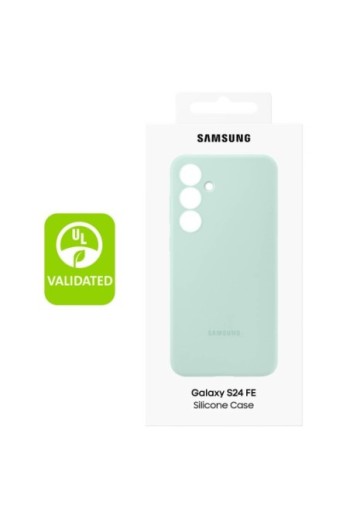 Cover originale per Samsung Galaxy S24 FE - Silicone Case mint soft-touch