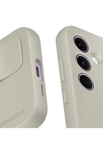 Cover originale per Samsung Galaxy A55 5G soft-touch con impugnatura - Standing Grip gray