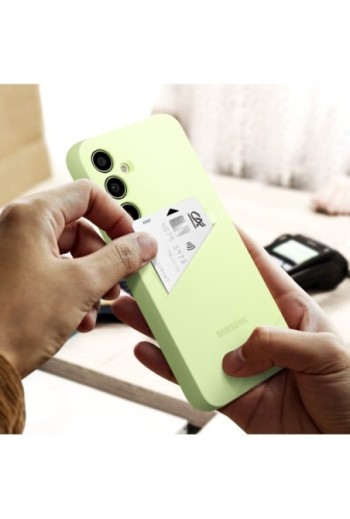 Cover originale Samsung Galaxy A35 5G portacarte Card Slot Case lime