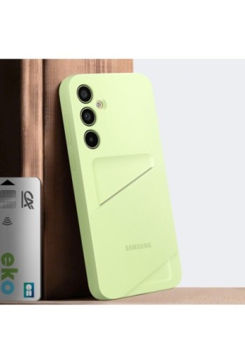 Cover originale Samsung Galaxy A35 5G portacarte Card Slot Case lime