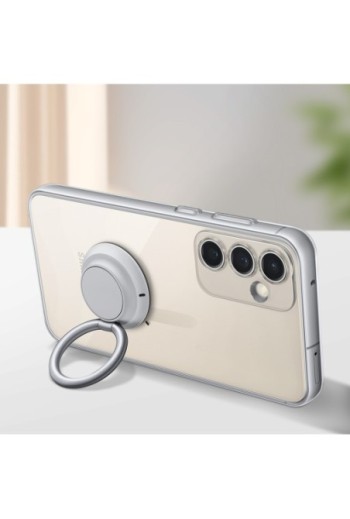 Cover originale Clear Gadget Case per Samsung S23 FE con anello amovibile - trasparente
