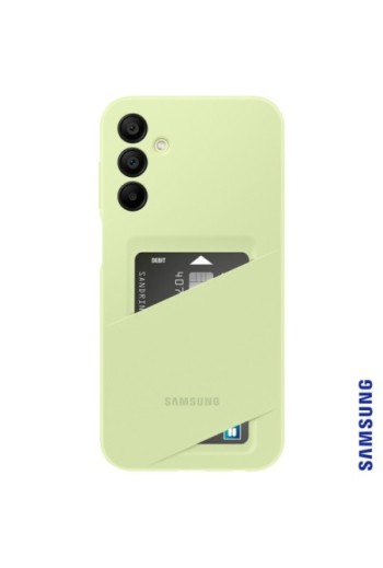Cover originale Samsung con portacarte per Galaxy A15 4G e 5G - Card Slot Case lime