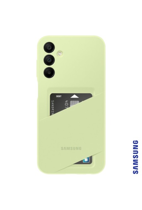 Cover originale Samsung con portacarte per Galaxy A15 4G e 5G - Card Slot Case lime
