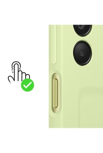 Cover originale Samsung con portacarte per Galaxy A15 4G e 5G - Card Slot Case lime