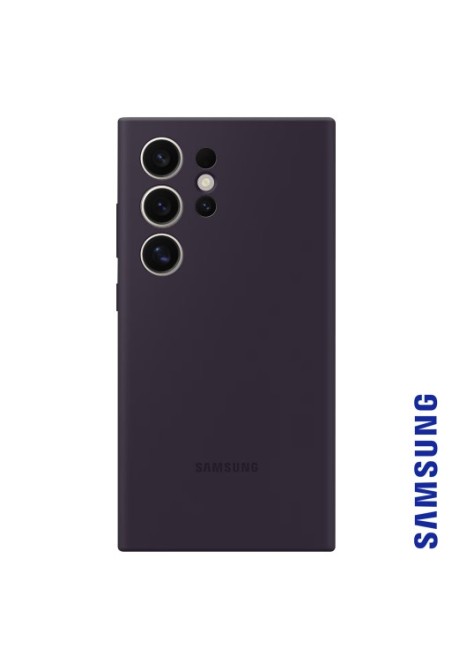 Cover originale per Samsung Galaxy S24 Ultra - Silicone Case dark violet soft-touch