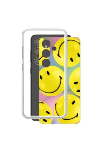 Cover originale Samsung Galaxy S24 Plus - design smile gialli sfondo personalizzato