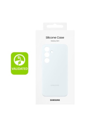 Cover originale per Samsung Galaxy S24 Plus - Silicone Case white soft-touch