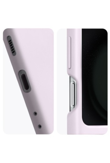 Cover per Samsung Galaxy Z Flip5 originale Silicone Case with Ring in silicone con anello - lavender
