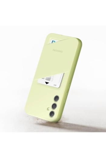 Cover originale Card Slot Case per Samsung Galaxy A34 5G con portacarte - lime