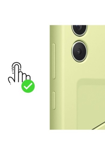 Cover originale Card Slot Case per Samsung Galaxy A34 5G con portacarte - lime