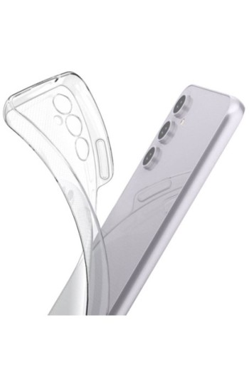 Cover per Samsung A14 5G e 4G e A14 5G e 4G anti-ingiallimento originale Samsung Soft Clear Cover - trasparente