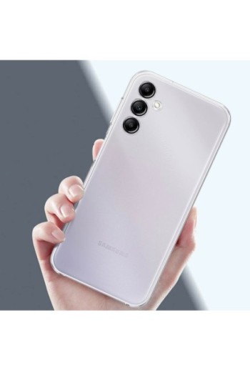 Cover per Samsung A14 5G e 4G e A14 5G e 4G anti-ingiallimento originale Samsung Soft Clear Cover - trasparente