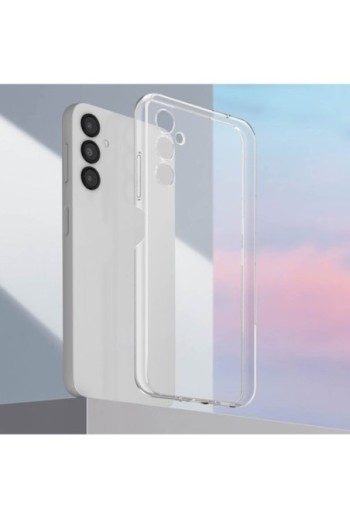 Cover per Samsung A14 5G e 4G e A14 5G e 4G anti-ingiallimento originale Samsung Soft Clear Cover - trasparente