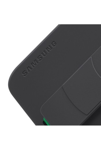 Cover originale Silicone Grip Case per Samsung Galaxy S23 Plus in silicone effetto opaco con cinturino - nera