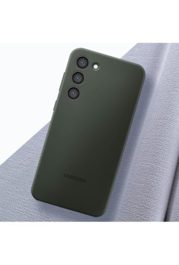Cover per Samsung Galaxy S23 Plus flessibile Silicone Case - green
