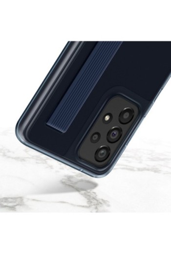 Cover per Samsung Galaxy A33 5G Originale Samsung Slim Strap Cover - Nera Traslucida
