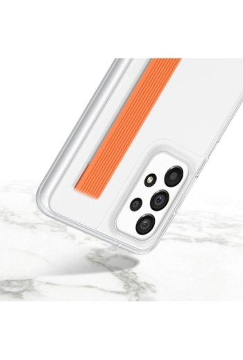 Cover per Samsung Galaxy A33 5G Originale Samsung Slim Strap Cover - Trasparente