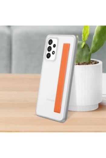 Cover per Samsung Galaxy A33 5G Originale Samsung Slim Strap Cover - Trasparente