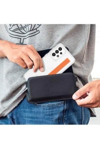 Cover per Samsung Galaxy A33 5G Originale Samsung Slim Strap Cover - Trasparente
