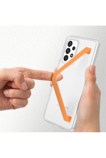 Cover per Samsung Galaxy A33 5G Originale Samsung Slim Strap Cover - Trasparente