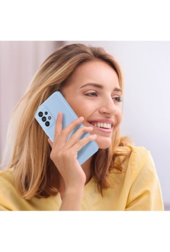 Cover Originale Samsung Morbida al Tatto Silicone Cover - Arctic Blue