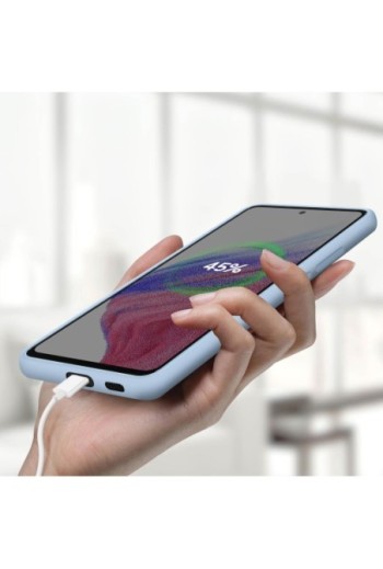 Cover Originale Samsung Morbida al Tatto Silicone Cover - Arctic Blue