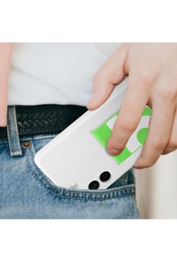 Cover Originale per Samsung Galaxy S22 Plus con Cinturino verde Silicone Morbido - Bianco