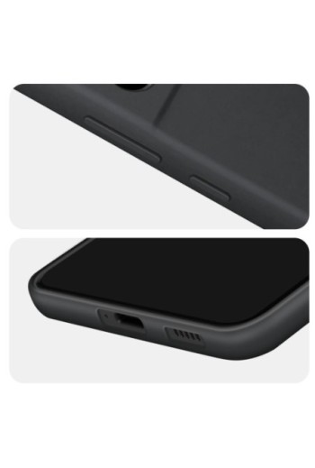Cover Originale Samsung Galaxy S22 Plus Morbida al Tatto Silicone Cover - Black