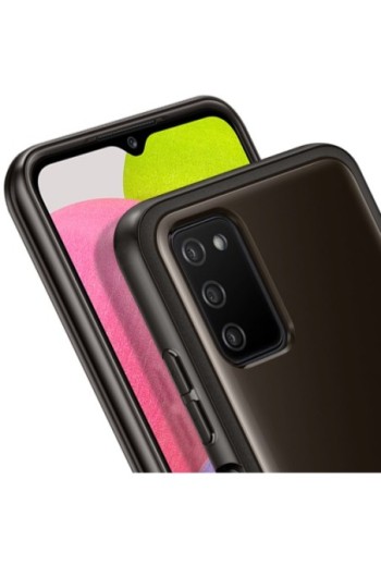 Cover Flessibile per Samsung A03s Originale Samsung Soft Clear Cover - Nera